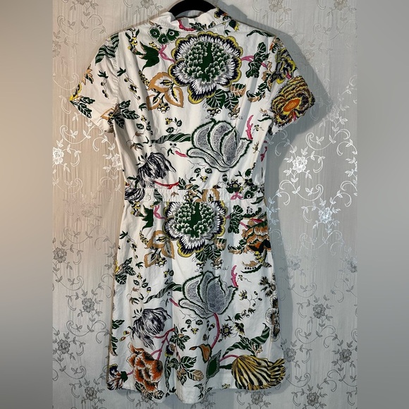 Tory Burch Ivory Port Shirtdress Size 2 - Picture 10 of 11